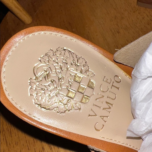 Vince Camuto Tan Woven Strap Heels - Picture 8 of 12